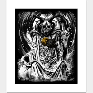 Occult Grunge Gothic Satan - Creepy Hell Devil manga Art Posters and Art